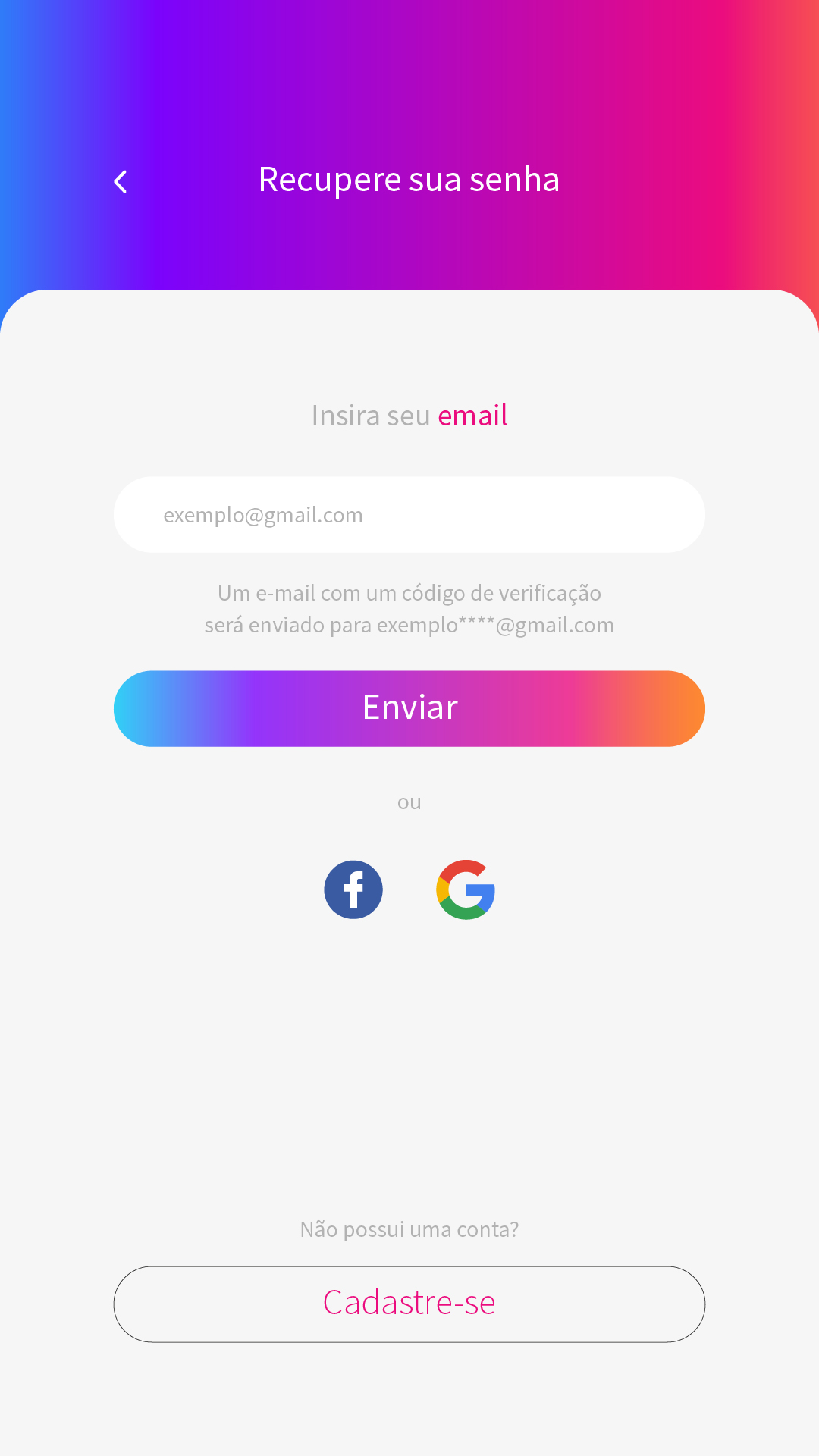 Tela do app Colordente